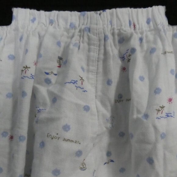 Unbranded | small 155/66A | Whimsical White Pajama Bottoms | Elastic Waistband - Picture 11 of 16